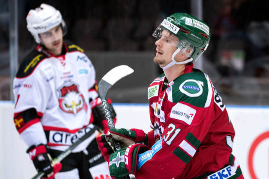 Frölundas Nicklas Lasu jublar