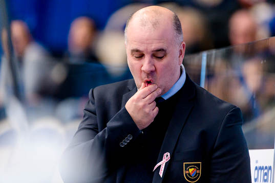 Djurgårdens assisterande tränare Stefan Nyman deppar