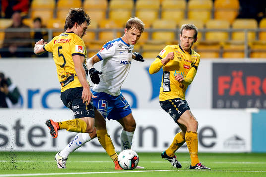 Elfsborgs Jörgen Horn och Anders Randrup och Norrköpings