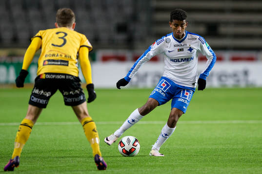 Norrköpings Tesfaldet Tekie mot Elfsborgs Adam Lundqvist