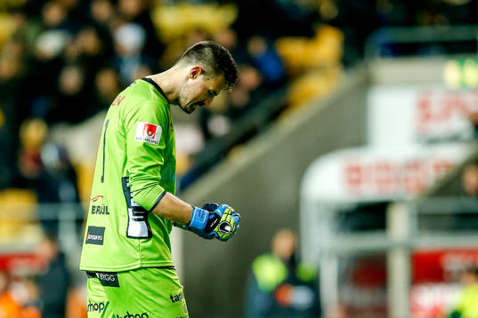Elfsborgs målvakt Kevin Stuhr Ellegaard jublar