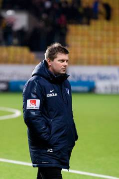 Norrköpings tränare Jens Gustafsson deppar