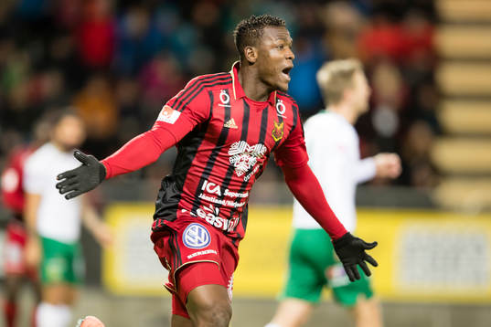 Östersunds Alhaji Gero jublar