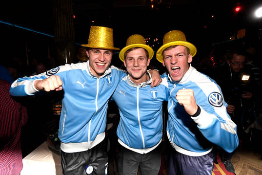 Malmö FFs Mattias Svanberg, Erik Andersson och Teddy
