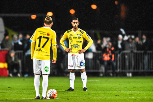 Falkenbergs Jesper Karlsson och Amin Nazari deppar