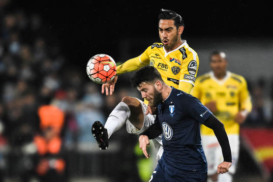 Falkenbergs Amin Nazari och Malmö FFs Erdal Rakip