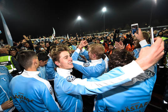 Malmö FFs Mattias Svanberg jublar