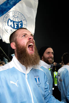 Malmö FFs Jo Inge Berget jublar
