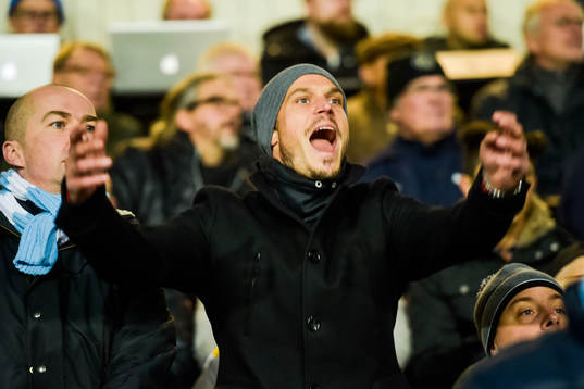 Malmö FFs Markus Rosenberg på läktaren