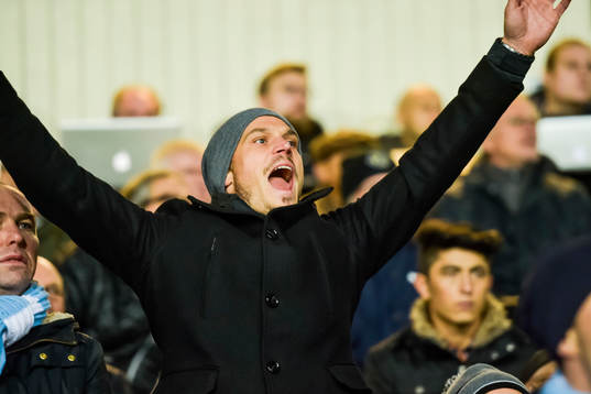 Malmö FFs Markus Rosenberg på läktaren
