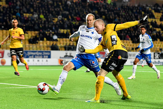 Elfsborgs Daniel Gustavsson och Norrköpings Andreas