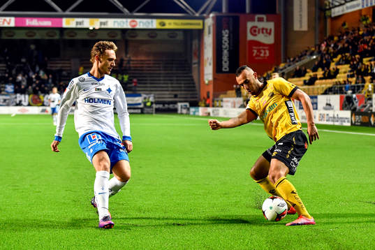 Elfsborgs Issam Jebali och Norrköpings Linus Wahlqvist