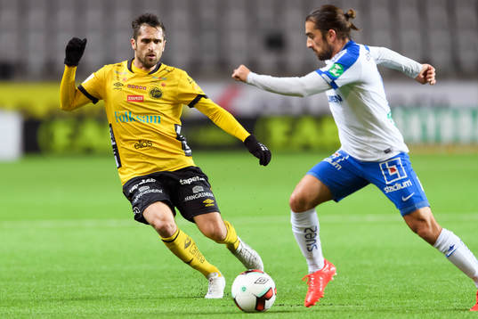 Elfsborgs Emir Bajrami och Norrköpings Christopher Telo