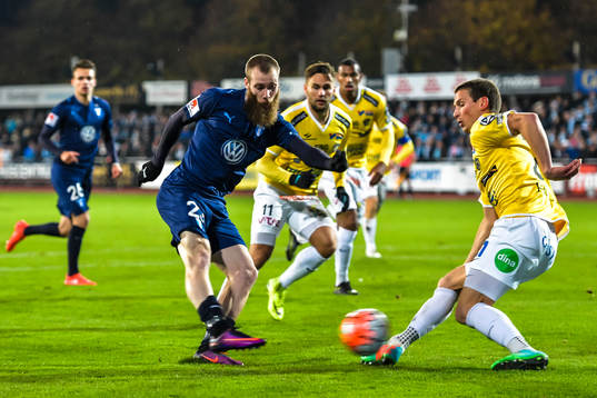Malmö FFs Jo Inge Berget och Falkenbergs Thomas