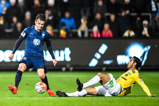 Malmö FFs Andreas Vindheim och Falkenbergs Amin Nazari