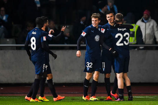Malmö FFs Mattias Svanberg Jo Inge Berget och Alexander