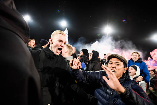 Malmö FFs supportrar jublar