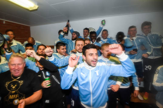 Malmö FFs Behrang Safari jublar