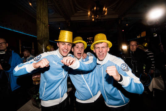 Malmö FFs Mattias Svanberg, Erik Andersson och Teddy
