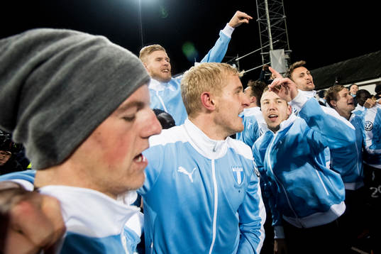 Malmö FFs Teddy Bergqvist, Franz Brorsson och Anton