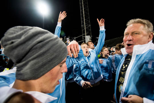 Malmö FFs Teddy Bergqvist, Anton Tinnerholm och