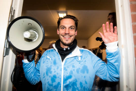 Malmö FFs Markus Rosenberg jublar