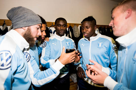 Malmö FFs Erdal Rakip, Tobias Sana, Enock Kofi Adu, Pa