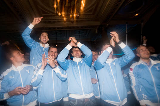Malmö FFs Andreas Vindheim, Anton Tinnerholm, Kari
