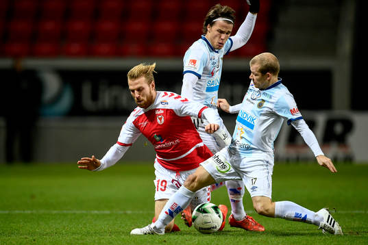 Kalmars Henri Anier och Gefles Simon Skrabb och Jonas Lantto