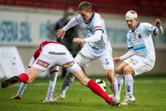 Kalmars David Elm  samt Gefles Anton Lans och Jonas Lantto