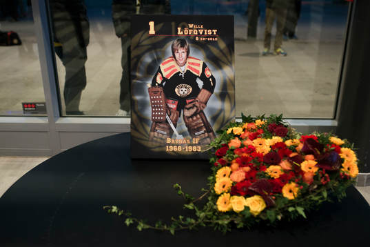 Förening och supportrar hedrar minnet av Wille Löfqvist i