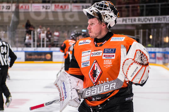 Karlskronas målvakt Johan Holmqvist
