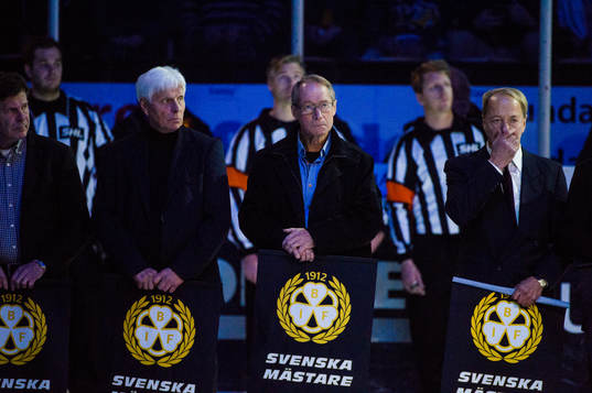 Brynäs tidigare spelare Hans Lindberg och Inge Hammarström