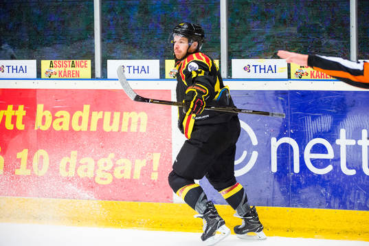 Brynäs Kevin Clark jublar