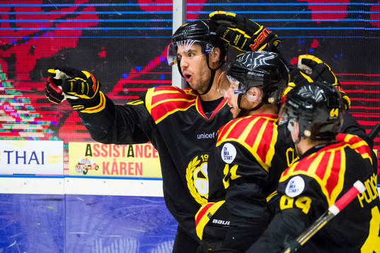 Brynäs Jesper Jensen , Kevin Clark och Jonathan Pudas