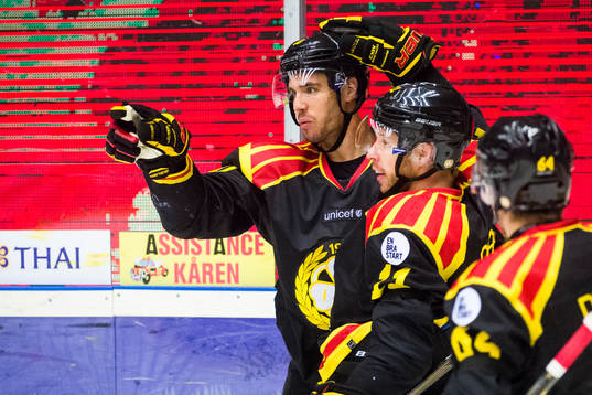 Brynäs Jesper Jensen , Kevin Clark och Jonathan Pudas