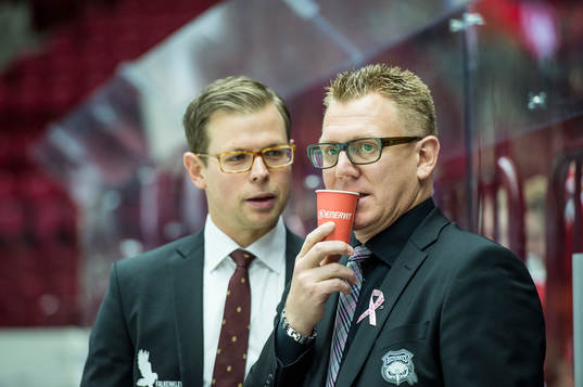 Malmö Redhawks assisterande tränare Martin Filander och