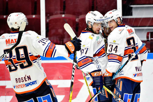 Växjös Tuomas Kiiskinen, Robert Rosén och Olli Palola