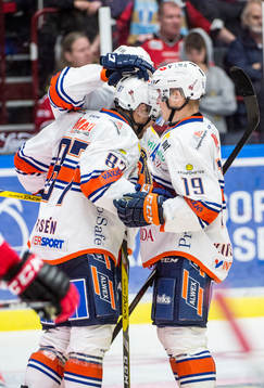 Växjös Robert Rosén, Ville Leino och Tuomas Kiiskinen