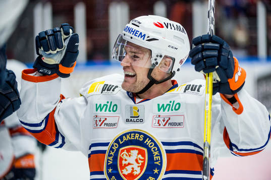 Växjös Geoff Platt jublar