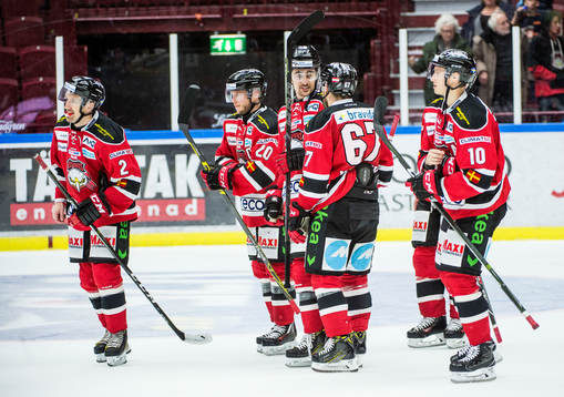 Malmö Redhawks spelare deppar