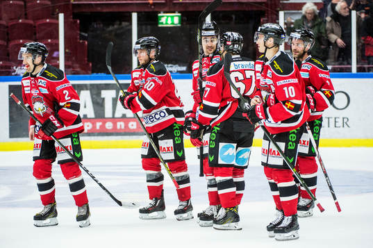 Malmö Redhawks spelare deppar