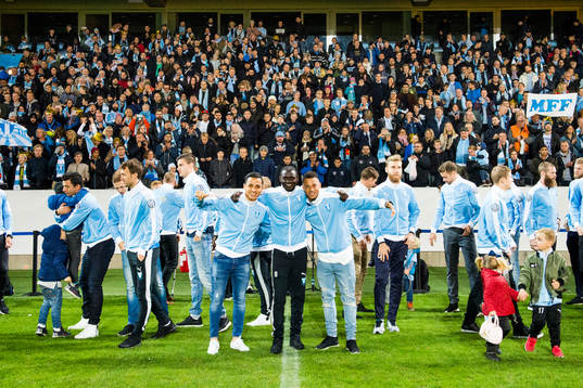 Malmö FFs Yoshimar Yotún, Enock Kofi Adu och Tobias Sana