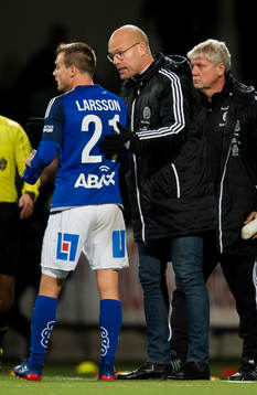 Sundsvalls tränare Joel Cedergren och Eric Larsson