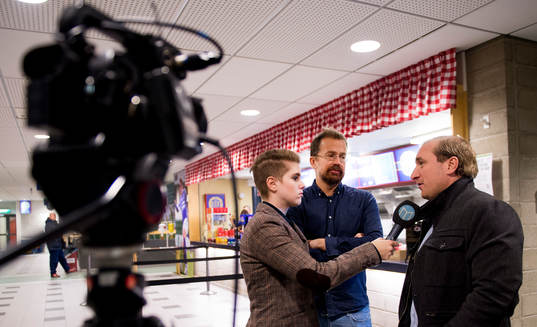Sara Carlzén och Andreas Liden jobbar på Mittmedia och