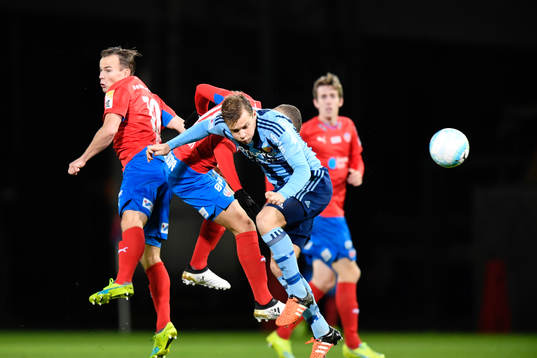 Helsingborgs Anton Wede och Djurgårdens Jesper Karlström