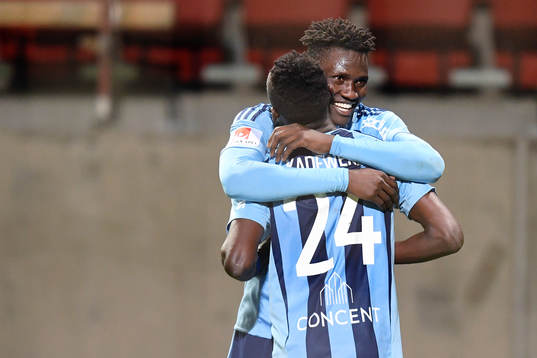 Djurgårdens Michael Olunga och Philana Tinotenda Kadewere