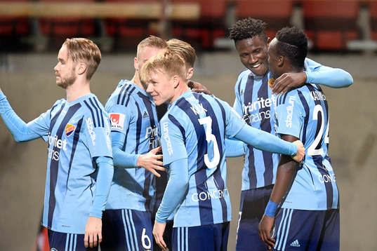 Djurgårdens Michael Olunga  jublar