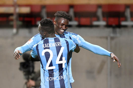 Djurgårdens Michael Olunga och Philana Tinotenda Kadewere
