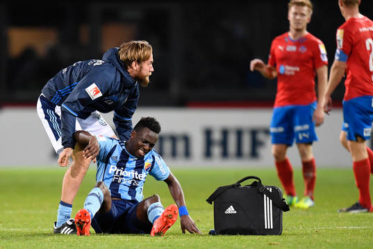 Djurgårdens Philana Tinotenda Kadewere skadas